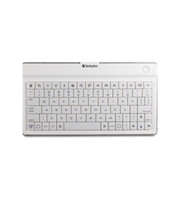 Verbatim Ultra-Slim Bluetooth Wireless Mobile Keyboard - White,Minimum Qty. 6 - 97754