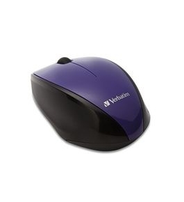 Verbatim Wireless Notebook Multi-Trac Blue LED Mouse - Purple,Minimum Qty. 4 - 97994