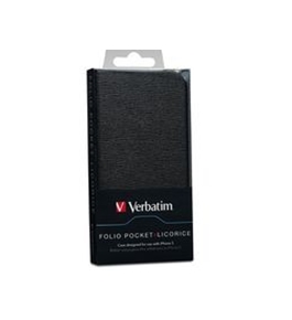 Verbatim Folio Pocket Case for iPhone 5 - Liquorice Black,Minimum Qty. 6 - 98090
