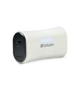 Verbatim Portable Power Pack, 2200mAh - White,Minimum Qty. 6 - 98360
