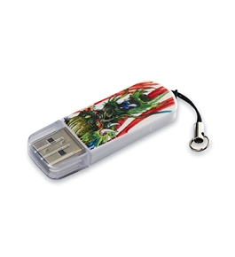 Verbatim 16 GB Mini USB Flash Drive Tattoo Series, Dragon, Minimum Qty. 10 -98518