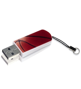 Verbatim 16GB Mini USB Flash Drive, Sports Edition - Basketball, Minimum Qty. 10 - 98679