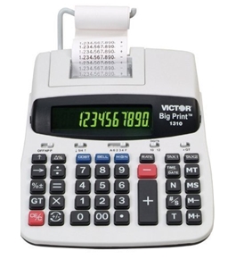 Victor 1310 Big Print Commercial Thermal Printing Calculator, Black Print, 6 Lines/Sec