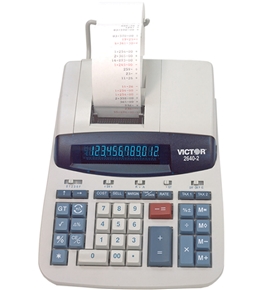 12 Digit Heavy Duty Commercial Calculator with Left Side Total and Equals Plus Logic