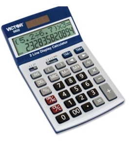 Victor Easy Check Two-Line Calculator 9800