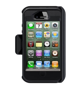 OtterBox Defender Case w/ Holster Belt Clip for Apple iPhone 4S (Black)