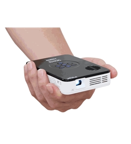 AAXA KP-100-02 P2 Jr Pico Projector with 2 Hour Battery Life, Pocket Size, 20,000 Hour LED Life, Mini-HDMI, Mini-VGA, Media Player , DLP Projector