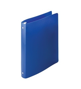 Acco AccoHide Round Ring Binder, 8.5 x 11 Inches, 1 Inch Capacity, Semi-Rigid Cover, Blue (A7039713A)