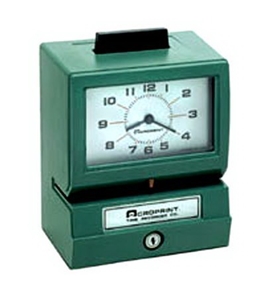 Acroprint BP125-6RR4 Battery Powered Punch Clock