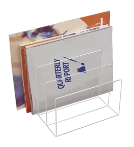 Kantek AD-45 Acrylic File Sorter - Clear