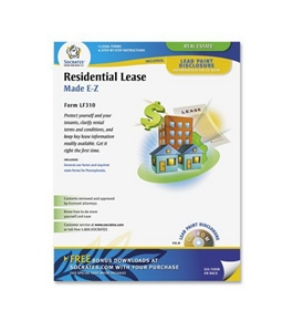 Adams Residential Lease Form, 8.5 x 11 Inch, White (LF310)