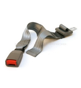 Adjustable 11-26" Car Seat Belt Extender - Grey - Type A (7/8" wide metal tongue) - Click & Go!