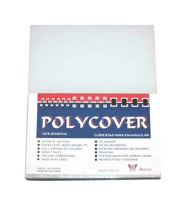Akiles Polycovers 16 MIL Thick, Clear Color (Size: 8.5" X 11" Emboss: CRYSTAL)