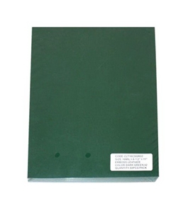 Akiles Polycovers 16 MIL Thick, Dark Green Color (Size: 8.5" X 11" Emboss: LEATHER)