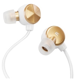 Altec Lansing MZX236GD Bliss Silver Series Headphones - Gold/White