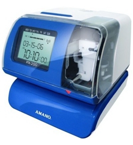Amano PIX200 all-in-one electronic time recorder and date stamp