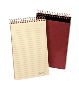 Ampad Gold Fibre Retro Writing Pad, Red Cover, Ivory Paper, 5 x 8, Medium Rule, 80-Sheets, 1-Each