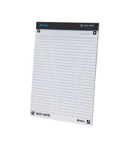 Ampad Shot Note Writing Pad, 8 1/2 x 11 Inches, Wide Ruled, 40 Sheets (20-115)