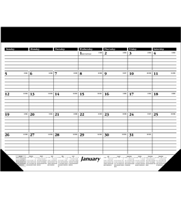 AT-A-GLANCE 2014 Monthly Desk Pad, Black and White, 24 x 19 Inches (SK31-00)