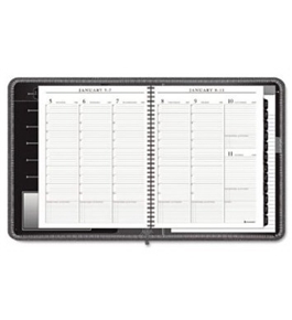 AT-A-GLANCE Executive Recycled Weekly/Monthly Appointment Book, 8 1/2 x 11 Inches, Black, 2013 (70-NX81-05)