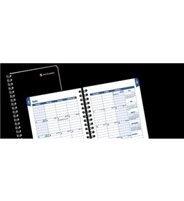 AT-A-GLANCE Recycled Collegiate Weekly/Monthly Appointment Book, 3 3/4-Inch x 6-Inch, Black, 2011/2012
