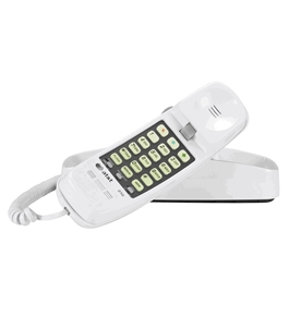AT&T 210 Corded Phone, White, 1 Handset