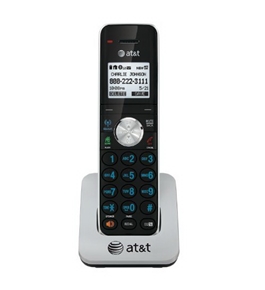 AT&T TL90071 DECT 6.0 Cordless Phone Accessory Handset, Black/Silver, 1 Accessory Handset