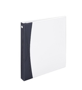 Avery Comfort Touch Durable View Binder with 1-Inch Slant Ring, Holds 8.5 x 11-Inch Paper, White with Black Spine, 1 Binder (17406)