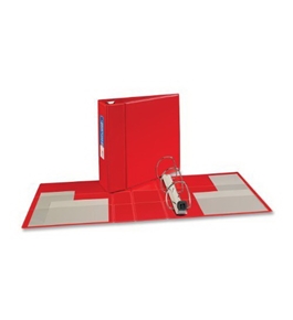 Avery Heavy-Duty Binder with 4 inch One Touch EZD Ring, Red (79584)
