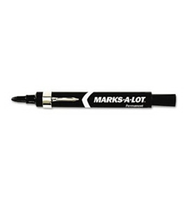 Avery MARKS-A-LOT Permanent Marker, Large Bullet Tip, Black, 12-Count (24878 )