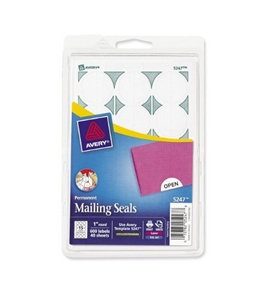Avery Perforated Mailing Seals, White, 600 per Pack (05247)