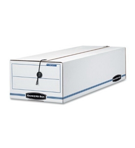 Bankers Box Liberty Check and Form Boxes, Records Forms, 6" x 9.50" x 23.25", 12 Pack (00022)