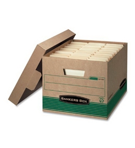Bankers Box Stor/File 100% Recycled Medium-Duty Storage Boxes, Letter/Legal, 12 pack (12770)