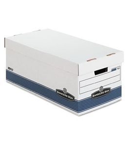 Bankers Box Stor/File Medium-Duty Storage Boxes with Lift-Off Lid, Letter, 4-Pack (0070104)