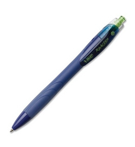 BIC ECOlutions ReAction Ball Pen, Medium Point (1.0mm), Blue, 12 Pens
