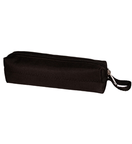 Black Nylon Zippered Pencil Case -Great Storage of Cosmetics, Pens, Tools and More!