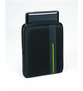 Body Glove Stride Vertical Netbook Sleeve, Fits up to 10.2" Screens, Black/Lime Green (9506401)