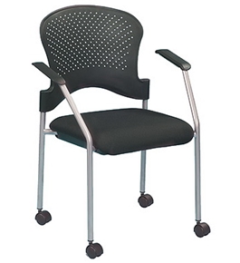BREEZE w/ CASTERS FS8270 STACK SIDE CHAIR