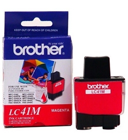 Brother LC41M Ink Cartridge, 400 Page Yield, Magenta