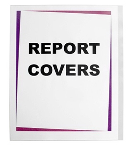 C-Line Clear Polypropylene Report Covers, For Use with Slide-'N-Grip Binding Bars, 8-1/2 x 11 Inches