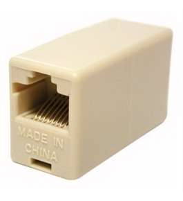 Cables to Go RJ45 8-pin Modular Inline Coupler Straight Through, Ivory (01937)