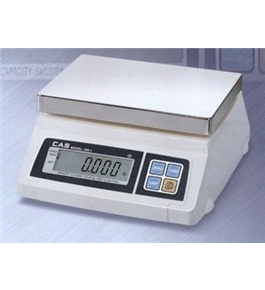 CAS SW-1-5 Food Service Scale, 5 x 0.002 lbs, Legal for Trade