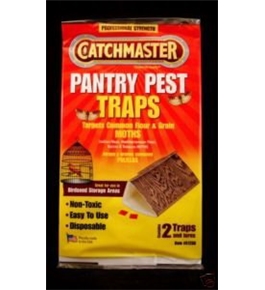 Catchmaster Food & Pantry Moth Traps for Indian Meal Moths, Flour Moths, Grain Moths, Bird Seed Moths and More! Catchmaster 12 packs of 2 Traps