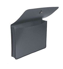 Staples Poly Expanding Wallets, Legal, 5" Expansion, Black (11884)
