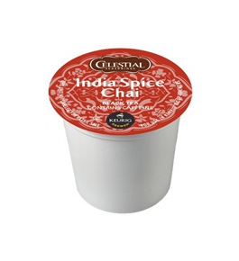 Celestial Seasonings India Spice Chai, K-Cup Portion Pack for Keurig K-Cup Brewers, 24-Count