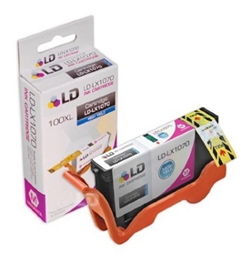 Compatible Replacement for Lexmark 14N1070 / 100XL High Yield Magenta Ink Cartridge