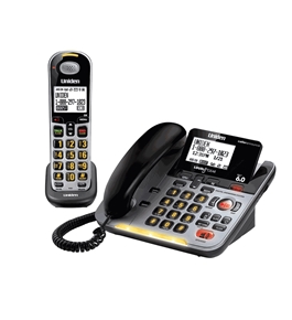 D3098S DECT 6.0 Expandable Corded/Cordless Phone withCaller ID and Answering System, Silver, Handset and Base