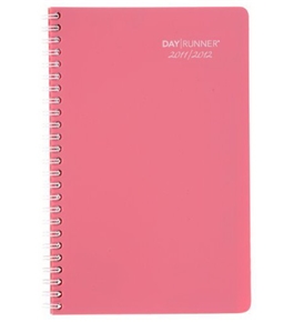 Day Runner Blossoms Recycled Weekly/Monthly Planner, 5-Inch x 8-Inch, Pink, 2011/2012 (751-200A)