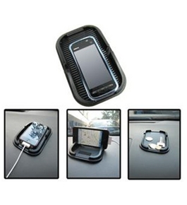 Dayday@car Anti Slip Mat for GPS Cellphone Iphone 4 and Iphone 4s Mobile Phone with Black Color