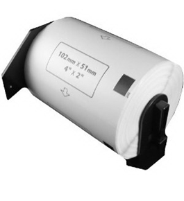 Brother DK1240 Compatible 4" x 2" White Labels